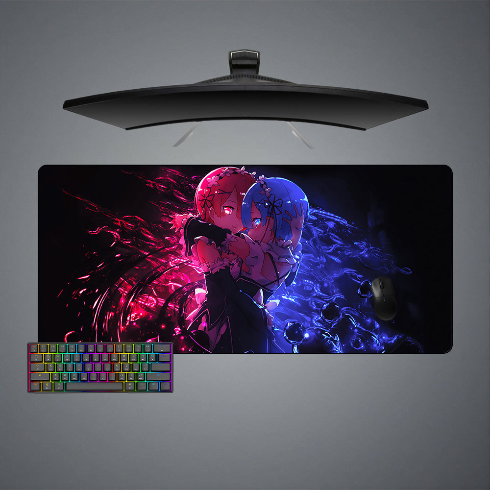 Re:Zero Ram & Rem Size Gaming Mouse Pad,