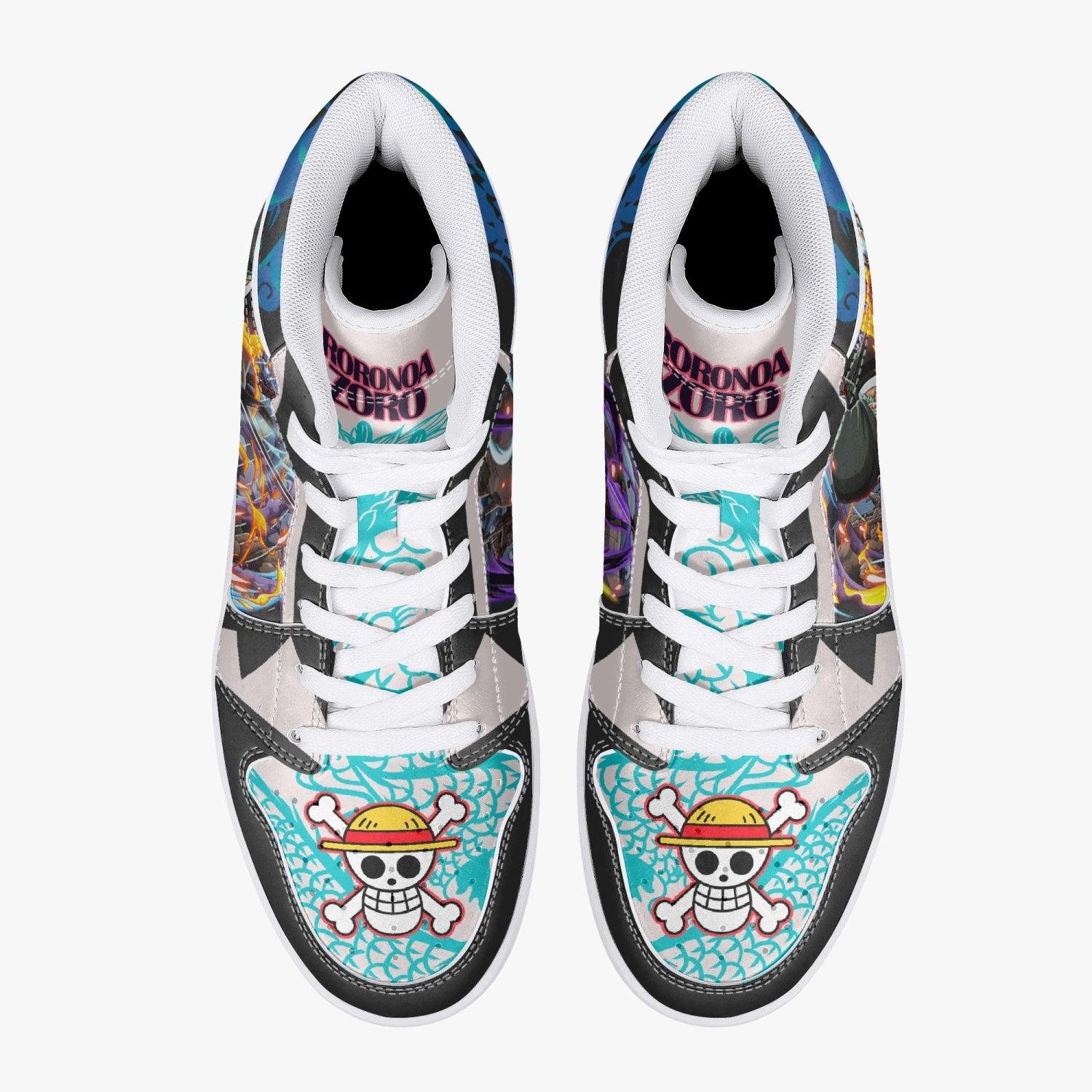 Roronoa Zoro Dressrosa One Piece Mid 1 Basketball Shoes