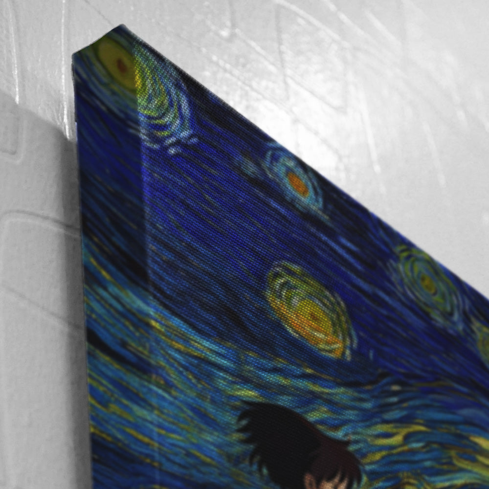 Totoro Starry Night Studio Ghibli Canvas Print Wall Art - Kurodrip