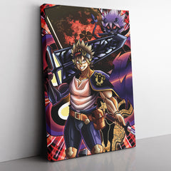 Trippy Asta x Liebe Black Clover Canvas Print Wall Art - Kurodrip