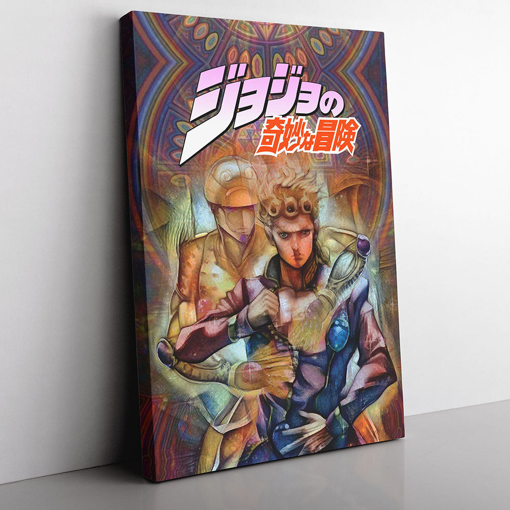 Trippy Giorno Giovanna Golden Wind Jojo's Bizarre Adventure Canvas Print Wall Art - Kurodrip