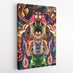 Trippy Gon Freecss Hunter X Hunter Canvas Print Wall Art - Kurodrip