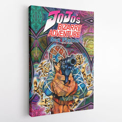 Trippy Guido Mista Six Bullets Jojo's Bizarre Adventure Canvas Print Wall Art - Kurodrip