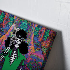 Trippy Hippie Trip Brook One Piece Canvas Print Wall Art - Kurodrip
