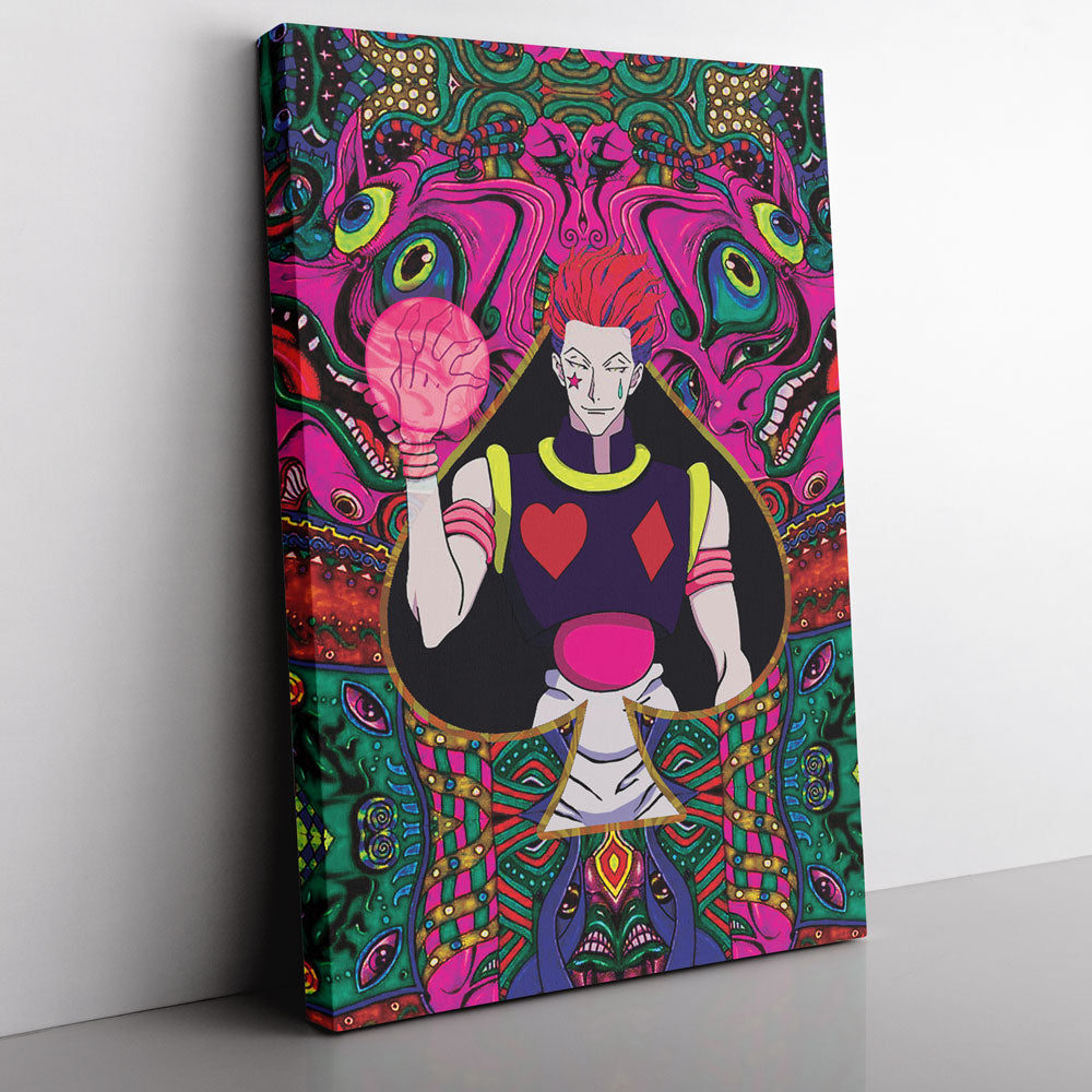 Trippy Mystic Faces Hisoka Hunter X Hunter Canvas Print Wall Art - Kurodrip