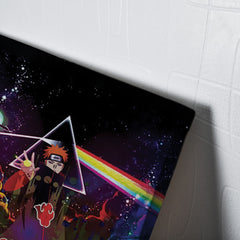 Trippy Naruto Akatsuki Astral Led Pain Canvas Print Wall Art - Kurodrip