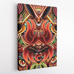 Trippy Naruto Baryon Mode Boruto Vertical Canvas Print Wall Art - Kurodrip