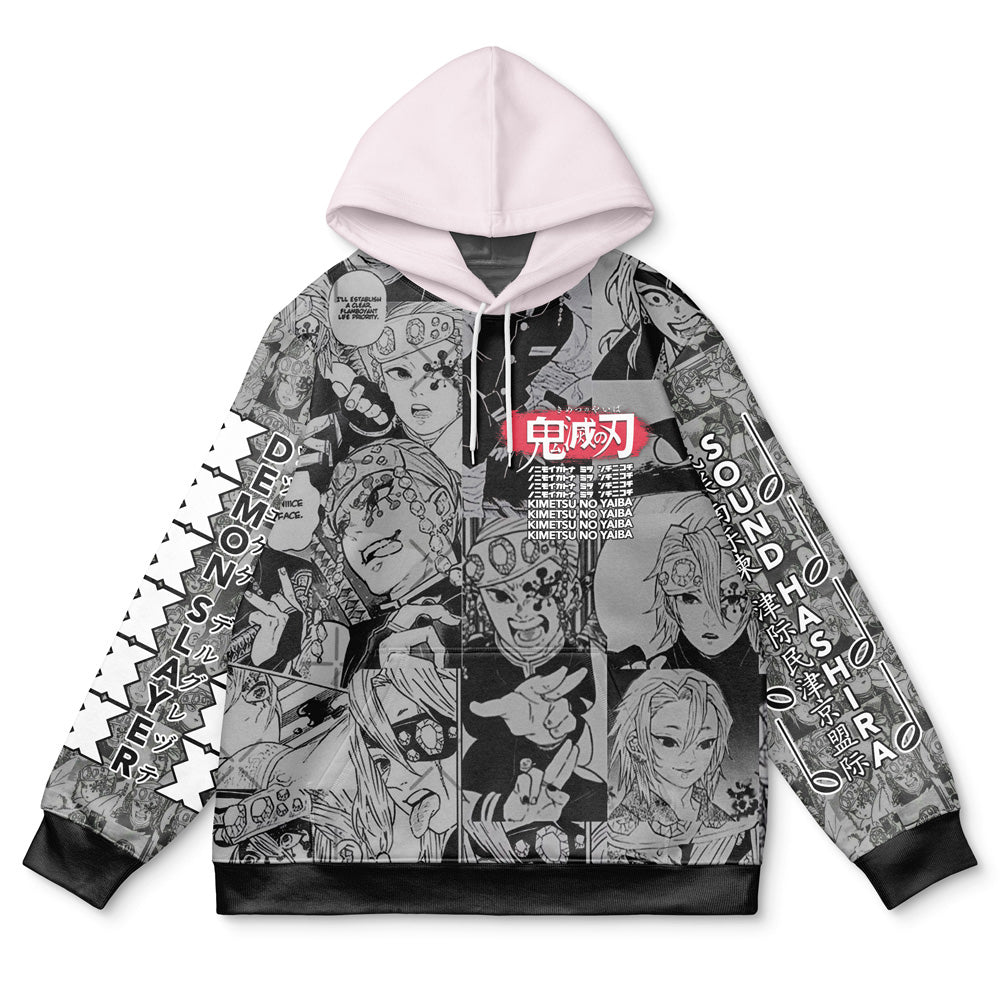 Tengen Uzui Manga Collage Demon Slayer Streetwear Hoodie