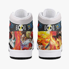 Vinsmoke Sanji Whole Cake Island One Piece Mid 1 Basketball Shoes